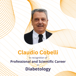 Claudio Cobelli receives a medal of honor for his work in diabetes research